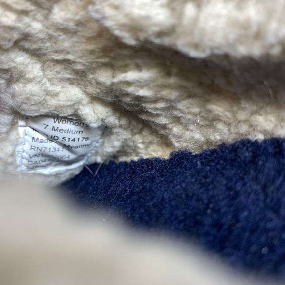 L.L. Bean Size 7 Cozy Slipper Slides Sherpa Pile Fleece Womens Warm Clog - Picture 8 of 9